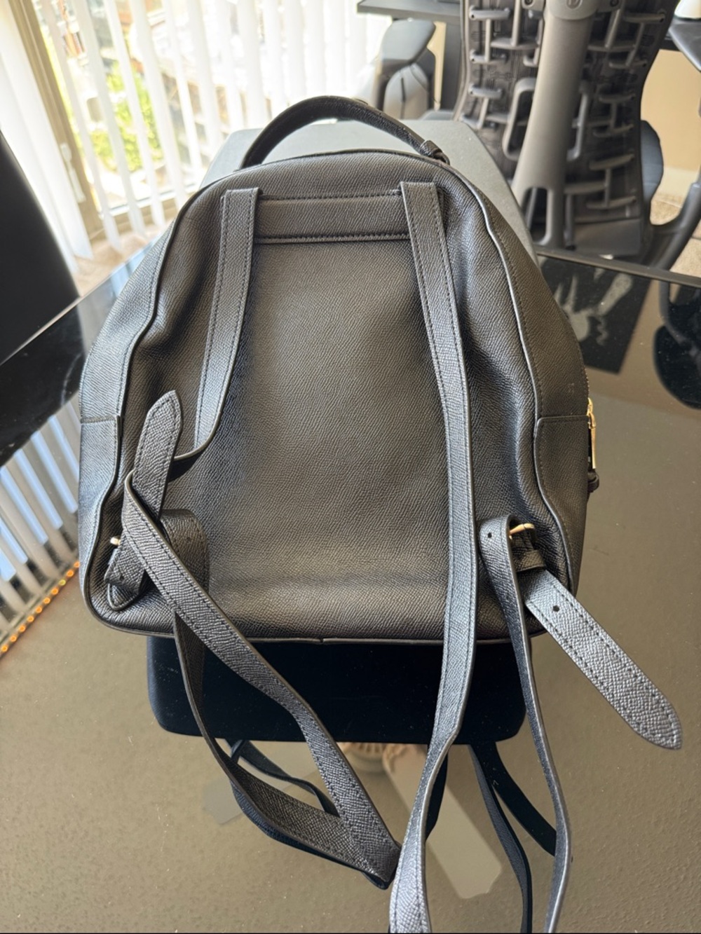 Coach Black Pebbled Leather Mini Backpack with Gold Hardware - Picture 2 of 3